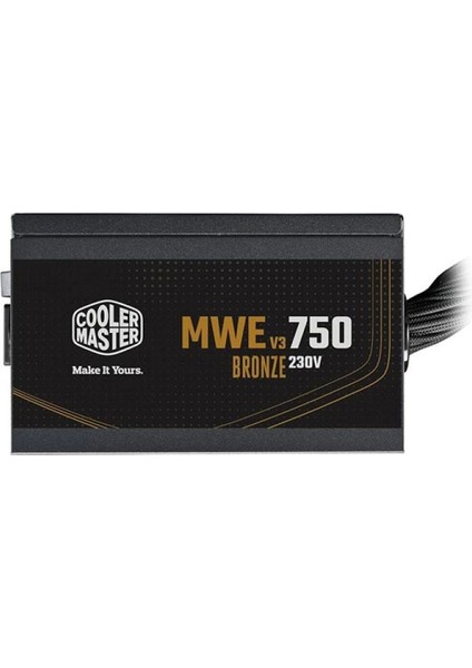 Coolermaster 750W 80+ Bronze Mwe V3 MPE-7501-ACABW-3BEU Power Supply