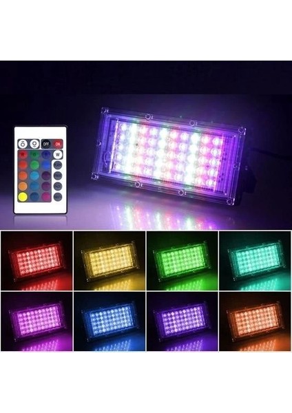 Kumandalı LED Işık Dış Cephe Aydınlatması çok Renkli Rgb led Panel Işık Partiled Aydınlatma