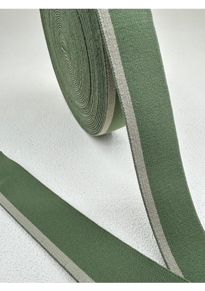 3 cm Çizgili Dokuma Lastik-(2)-5 Metre (A.yeşil-K.yeşil) fiyatları