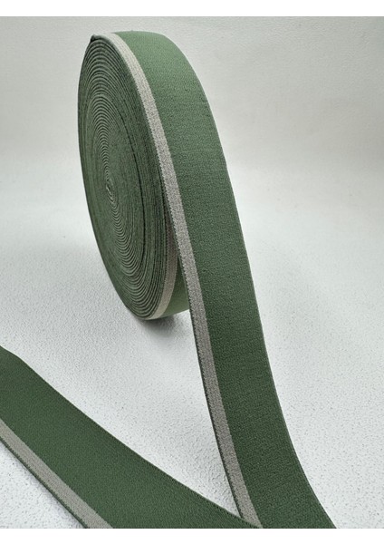 3 cm Çizgili Dokuma Lastik-(2)-5 Metre (A.yeşil-K.yeşil) modelleri