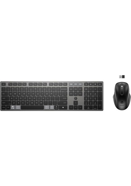 Hp 725 9T5B0UT Çoklu Cihaz Bağlantılı Şarj Edilebilir Kablosuz Klavye-Mouse