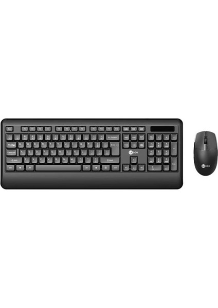 Lenovo Lecoo KW202 Kablosuz Q Trk Optic Mouse Siyah Standart Klavye - Mouse Set