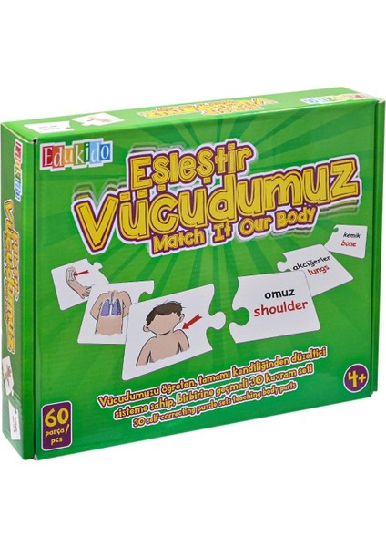 EDU-1008 Vücudumuz Eşleştir Oyunu -Chiva