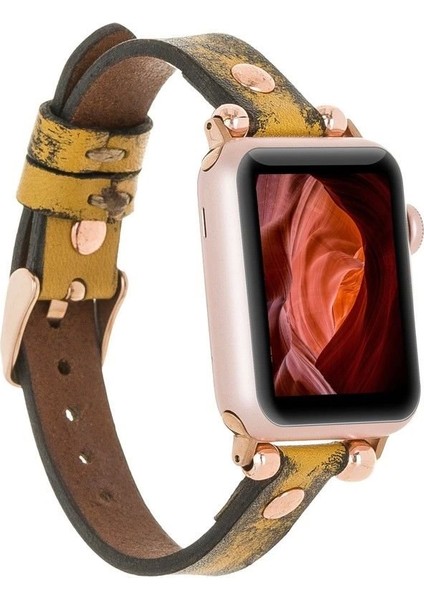 Apple Watch Uyumlu Deri Kordon 38-40-41MM Rt V24SEF