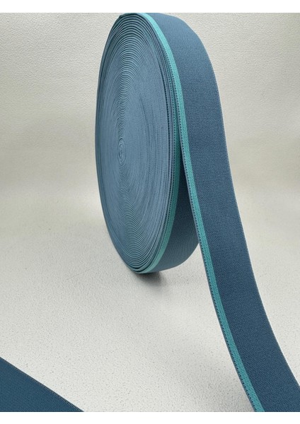 3 cm Çizgili Lastik-5 Metre (Açıkmavi-Turkuaz) modelleri