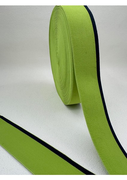 4 cm Çizgili Dokuma Lastik-5 Metre (Yeşil-Laci) modelleri