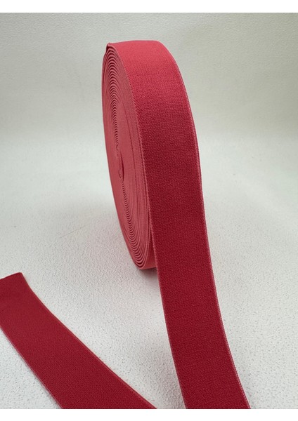 2 cm Düz Dokuma Lastik-5 Metre (Pembe)