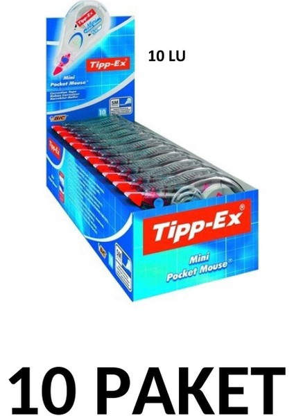 10 Paket Mini Pocket Mouse Şerit Düzeltici - Daksil 5mm x 6 mt fiyatları