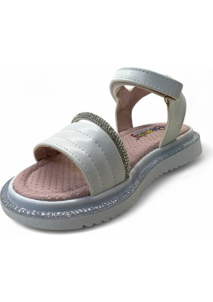 540 Kız Çocuk Okul Öncesi Taşlı Sandalet modelleri