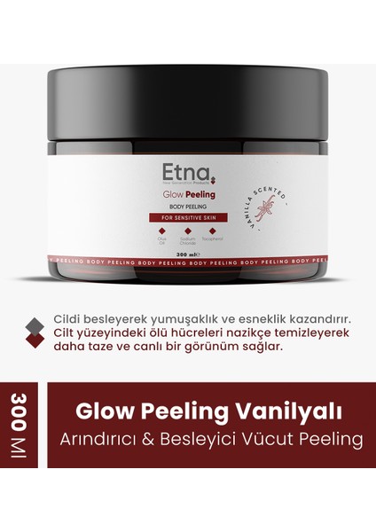 Vanilya Özlü Besleyici ve Arındırıcı Glow Peeling 300 ml