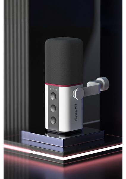 Dinamik Yayın Mikrofonu - Usb/xlr Bağlantılı Gürültü Önleyici Podcast ve Kayıt Mikrofonu – Beyaz modelleri