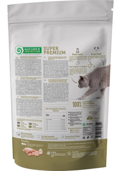 Nature's Protection Sterilised Kümes Hayvanlı Kısır Yetişkin Kedi Maması 400 Gr fiyatları