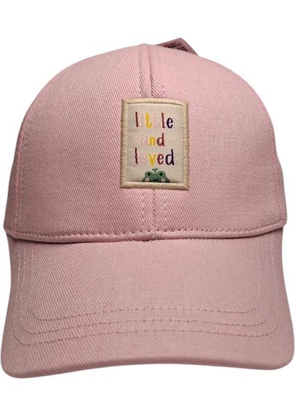 Kitti 4-8 Yaş Kız Çocuk Pudra Renk Baskı Figürlü Yazlık Şapka indirimleri