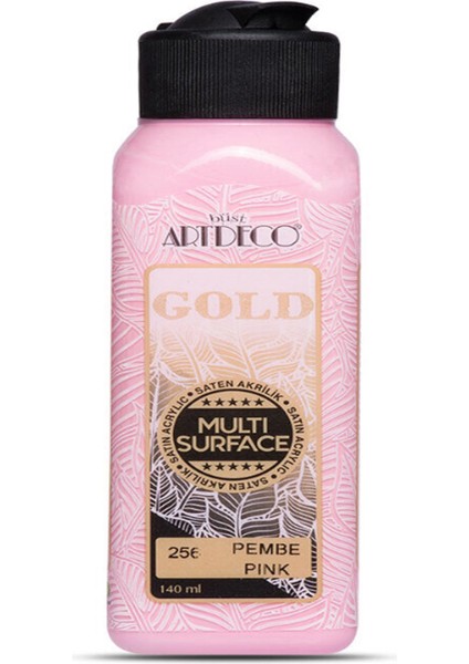 Artdeco Gold Multi Surface Akrilik Boya 140 Ml. 256 Pembe