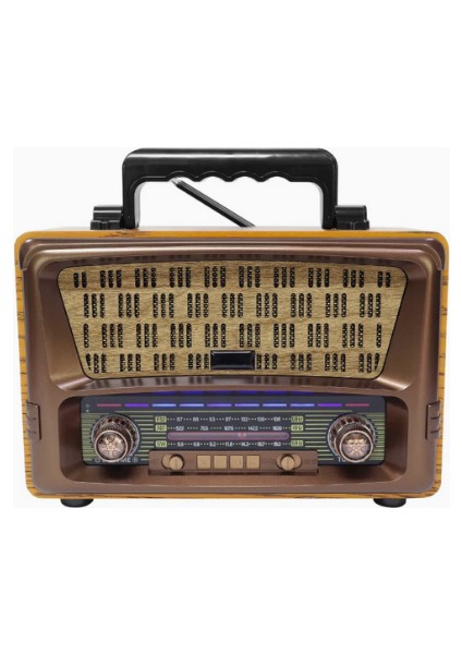 M-1805bt Bluetooth Retro Radyo Am/Fm/Sw 3 Band Taşınabilir Hoparlör Mp3 Çalar,Tf Kart, Uzaktan Kumandalı fiyatları