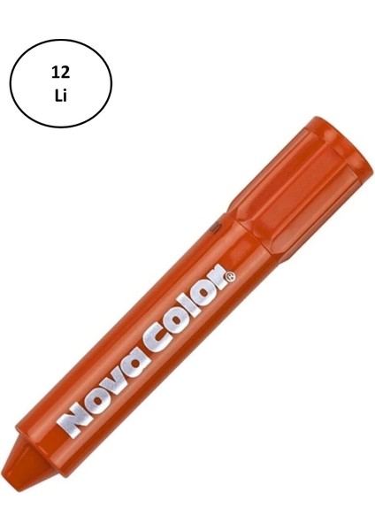 Nova Color NC-206 Turuncu Yüz Boyası 12'li