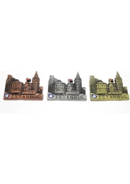 Metal Istanbul Temalı Yöresel Magnet Model 3