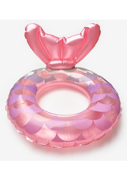 Pembe Deniz Kızı Kuyruklu Kız Çocuk Deniz ve Havuz Simidi