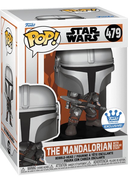 Pop! Star Wars – The Mandalorian With Beskar Staff (Funko Exclusive) #479 modelleri
