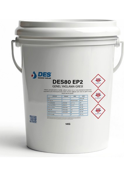 80 Ep2 Genel Kullanıma Uygun Gres 14KG