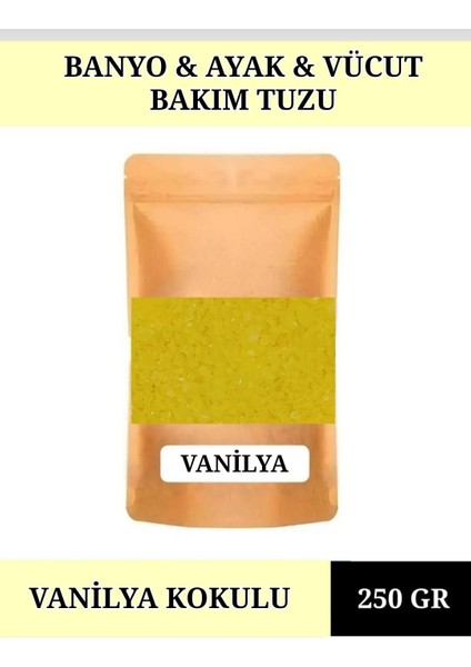 Vanilya Banyo Tuz Küvet & Jakuzi Tuzu Ayak Bakım Manikür & Pedikür Tuzu Vanilya Kokulu