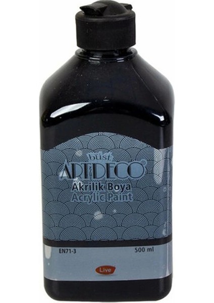 Artdeco Akrilik Boya 500 ml Siyah