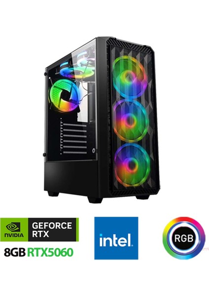 XSR1135 I7 14700F 32GB Ddr5 Ram 1tb M.2 Nvme SSD 8gb RTX5060 23.8" 180Hz Oyuncu Bilgisayarı
