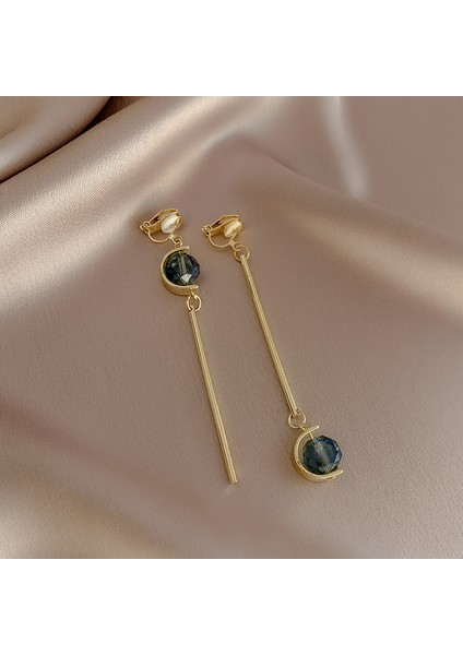 Kulak Deliksiz Duygu Kulak Klipsleri Niş Tasarım Küpeler Fransız Vintage Inci Küpeler (Yurt Dışından)