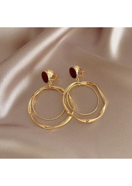 Kulak Deliksiz Duygu Kulak Klipsleri Niş Tasarım Küpeler Fransız Vintage Inci Küpeler (Yurt Dışından)