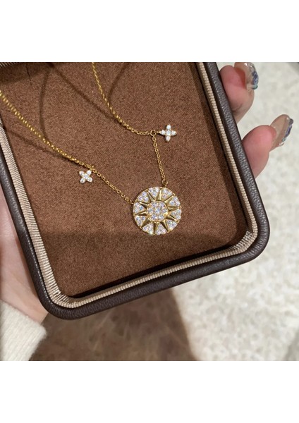 Ahtapot Pusula Titanyum Çelik Kararmaz Zincir Takı (Yurt Dışından)