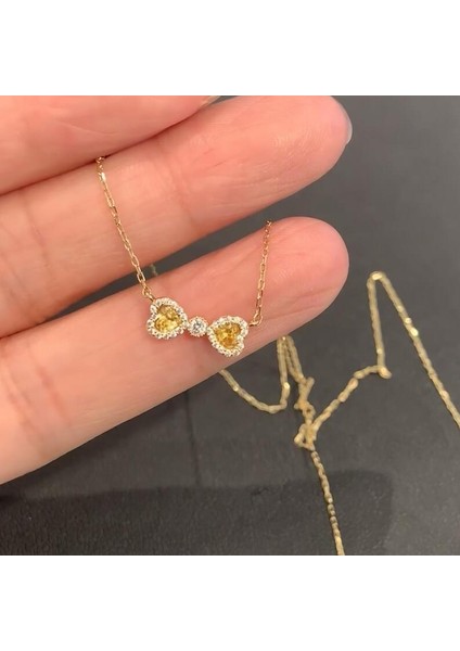 Kolye Niş Tasarımı Basit Mizaç Titanyum Çelik Renk Kaybetmez Köprücük Kemiği Zinciri (Yurt Dışından)