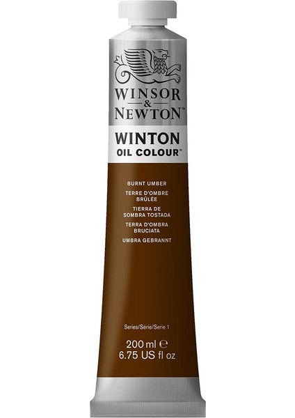 Winton Yağlı Boya 200ML Burnt Umber 076