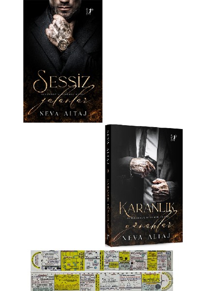Kusursuzca Kusurlu Serisi 8-9. Kitaplar Set / Sessiz Yalanlar - Karanlık Günahlar Neva Altaj +Cetvel