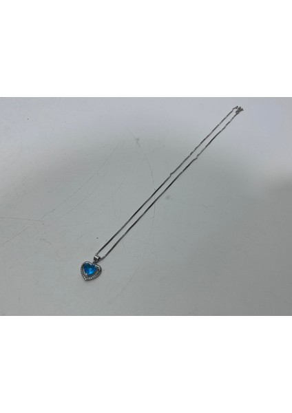 Mavi Taşlı 925 Ayar Gümüş Kolye Ucu 1,65 Gram fiyatları