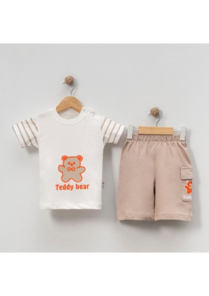 Erkek Bebek Teddy Bear Yazlık Şort Takımı