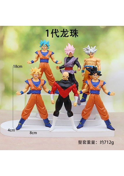 Yedi Dragon Ball Süper Saiyan Manken Anime Model Süsleri (Yurt Dışından)