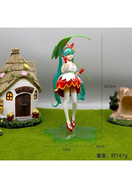 Anime Hatsune Miku El Modeli Ikincil Masaüstü Araba Süsleri (Yurt Dışından)