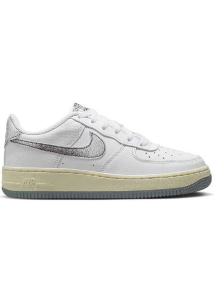 Air Force 1 Lv8 3 Leather Unisex Sneaker Swoosh Hakiki Deri Günlük Spor Ayakkabı Beyaz