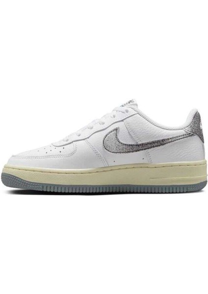 Air Force 1 Lv8 3 Leather Unisex Sneaker Swoosh Hakiki Deri Günlük Spor Ayakkabı Beyaz