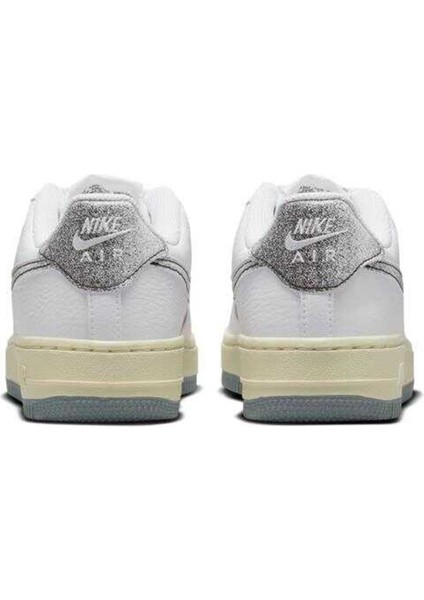 Air Force 1 Lv8 3 Leather Unisex Sneaker Swoosh Hakiki Deri Günlük Spor Ayakkabı Beyaz