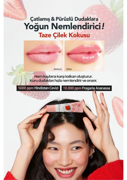 Hindistan Cevizi ve Çilek Içeren Onarıcı Dudak Balmı Esfolio Coconut Strawberry Lip Balm fiyatları