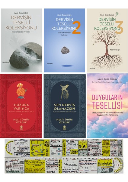 Mecit Ömür Öztürk 6 Kitap / Dervişin Teselli Koleksiyonu 1-2-3 - Huzura Varınca-Duyguların Tesellisi