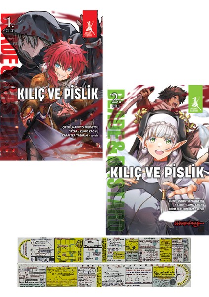 Kılıç ve Pislik 1-2. Ciltler Manga Seti + Mat. Öğreten Cetvel