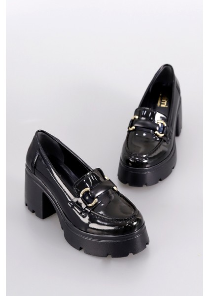 Msn 901 Yüksek Tabanlı Toka Detaylı Loafer modelleri
