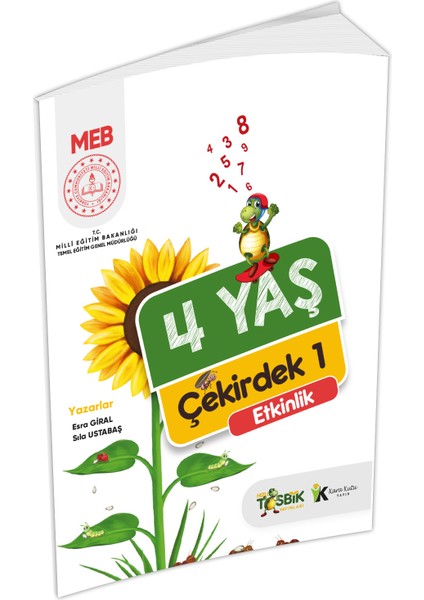 4 Yaş Okul Öncesi Meb Etkinlik Kitabı Çekirdek 1 Eğlenceli ve Öğretici Aktiviteler (A4 Renkli)