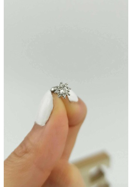 316 L Cerrahi Çelik Çiçek Figür Piercing TRPIERCING0107 PIERX200X