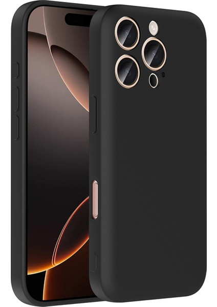 iPhone 15 Pro ile Uyumlu Kamera Korumalı Kartlık Hazneli Silikon Kılıf - FC1040