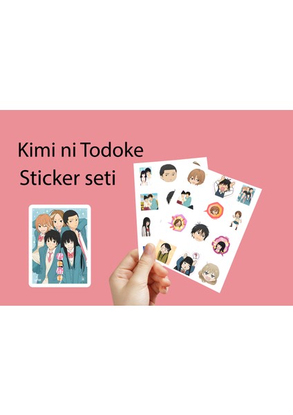 Kimi Ni Todoke Sticker Seti - Anime Sticker
