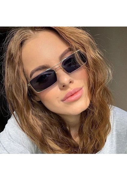 Drizmo Dörtgen Unisex Retro Güneş Gözlüğü modelleri