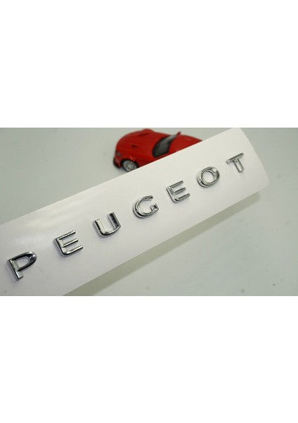Peugeot Bagaj Krom Abs 3m 3D Yazı Logo Amblem 20 cm
